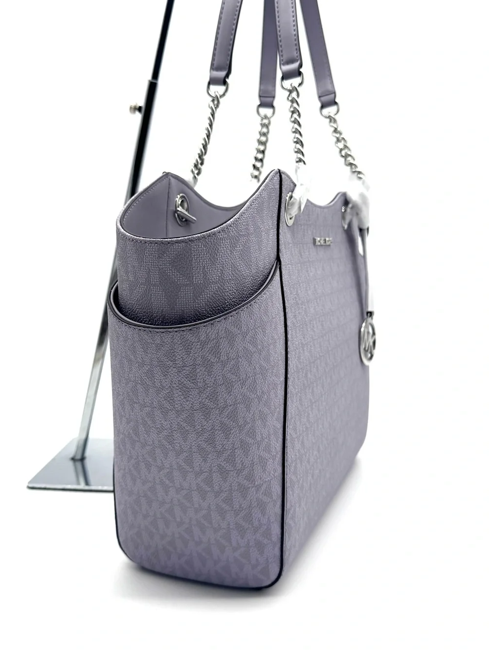 Michael Kors Jet Set Large Signature Logo Shoulder Bag - Lilac